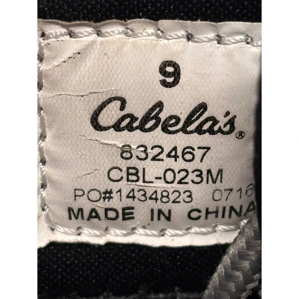 Cabela's Ultralight II Wading Boots Sz 9 Men's Grey Fly Fishing Cleat Bottoms